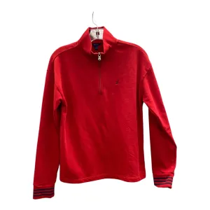 Soft Joggers Swim Easy Athletic Sweatshirt Collar By Nautica In Red, Size:S