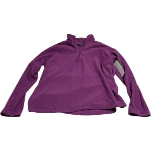 Sweatshirt Collar By Eddie Bauer In Purple, Size: Mp Athletic Wear