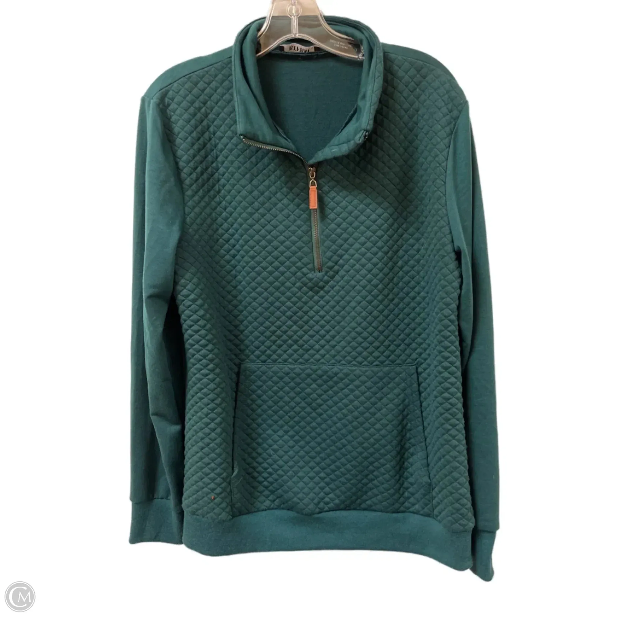 Carry Ease Comfy Wear Sweatshirt Collar By Clothes Mentor In Green, Size: L