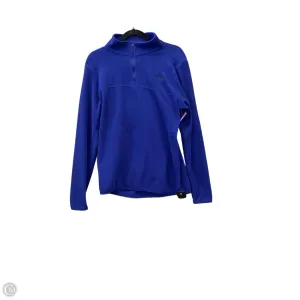 Athletic Sweatshirt Collar By The North Face In Blue, Size: L Comfort Wear