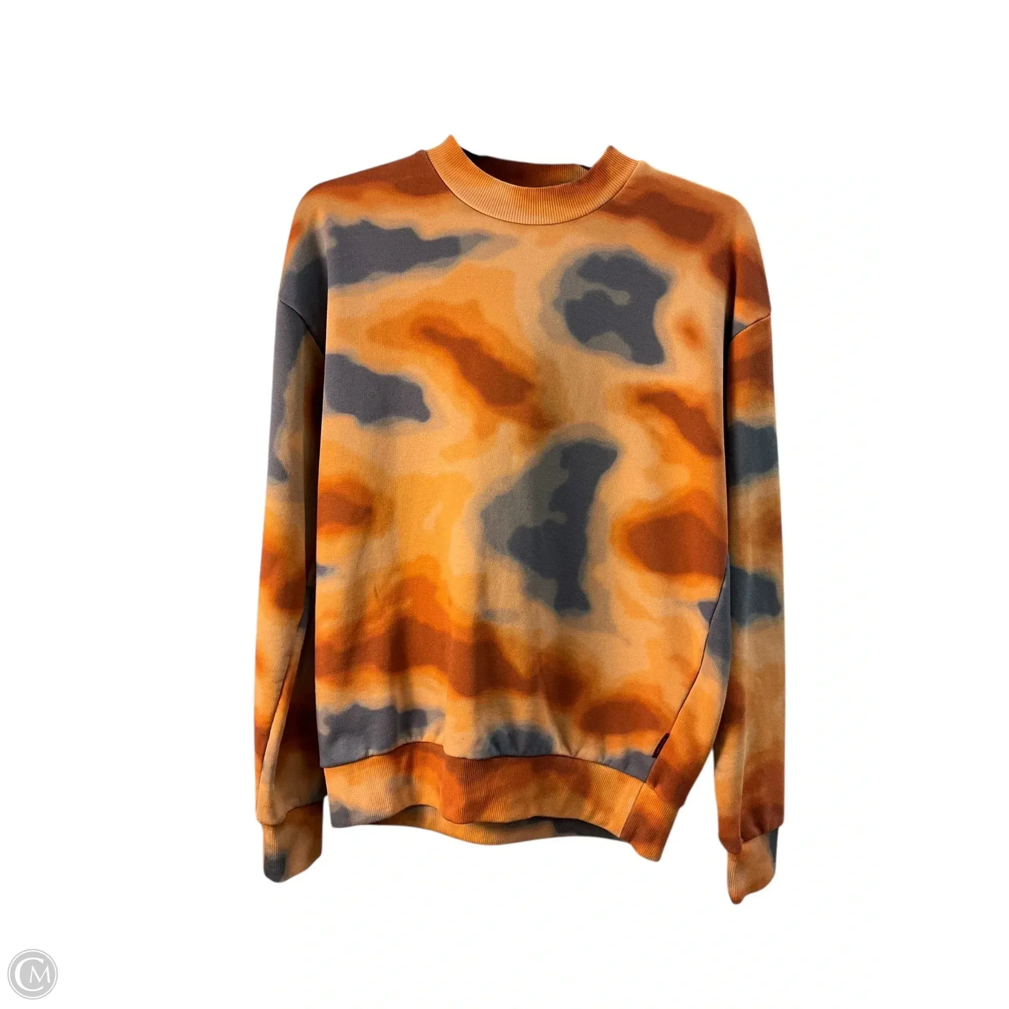 Boho Light AntiStatic Cloth Sweatshirt Crewneck By Scotch & Soda In Orange, Size: S