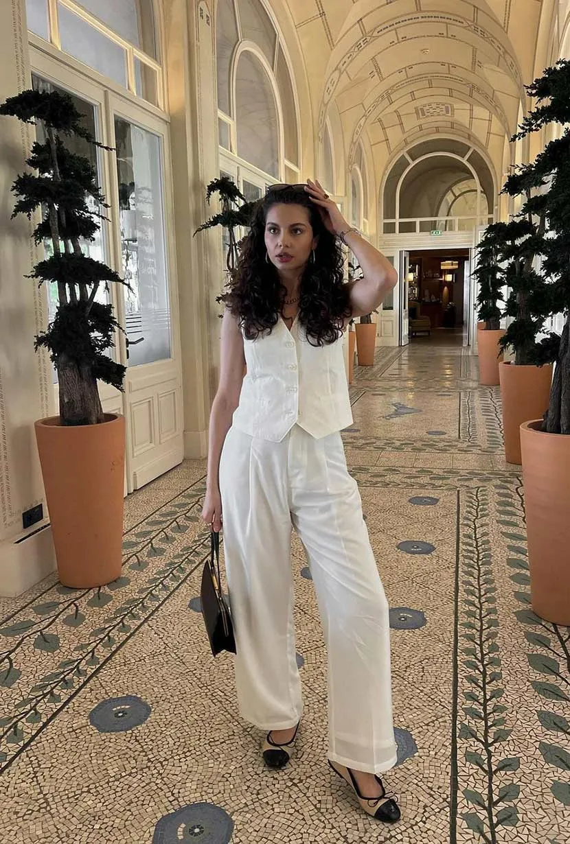 Alanis Pants - Ivory Gentle Breeze