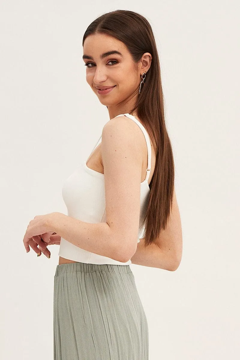 DurableCoverstitch pack light White Cotton Singlet Stretch
