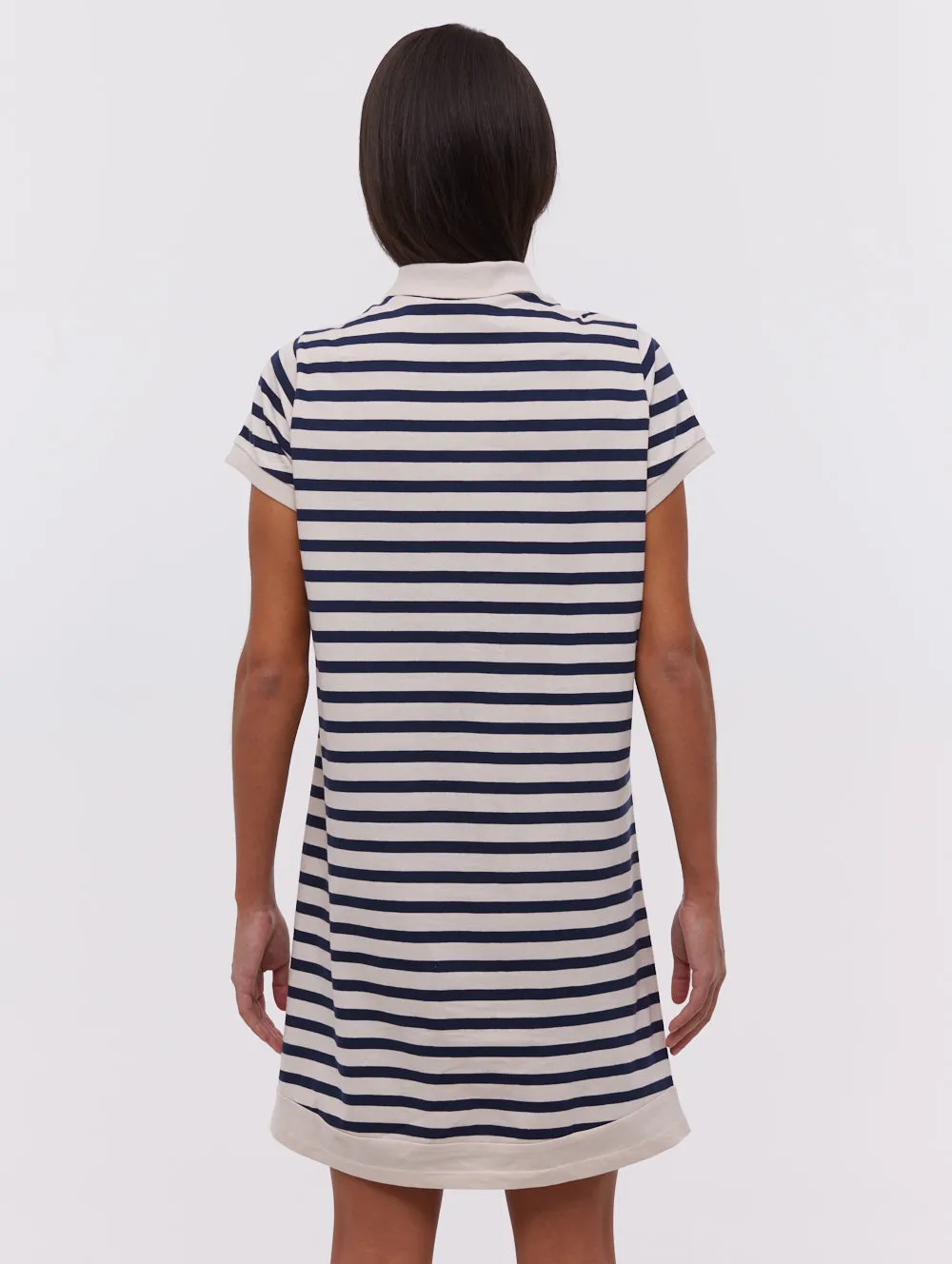 Orenda Stripe Polo Dress Comfort Fit Peace Core